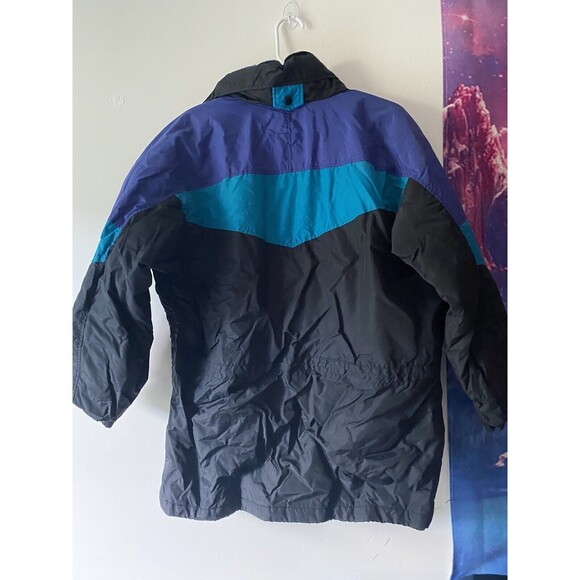 VTG 1990s Columbia Purple , Blue (Teal) & Black Coat Women's Size Medium - Picture 7 of 7